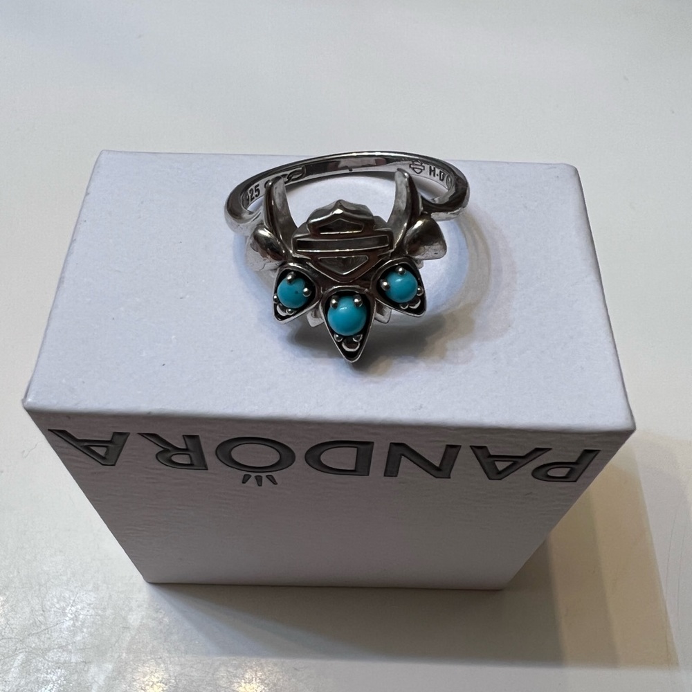 Harley Davidson Turquoise Ring